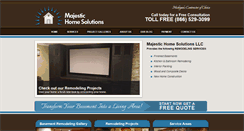Desktop Screenshot of majestichomesolutions.com
