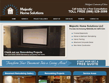 Tablet Screenshot of majestichomesolutions.com